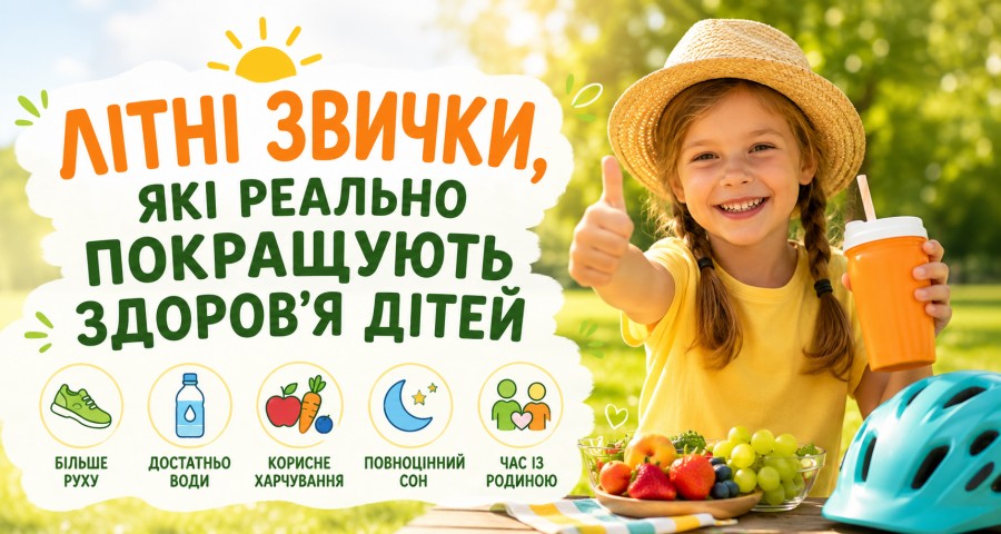Літні звички, які справді покращують здоров'я дітей