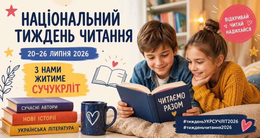Національний тиждень читання 2026: як зацікавити дитину сучасною українською літературою