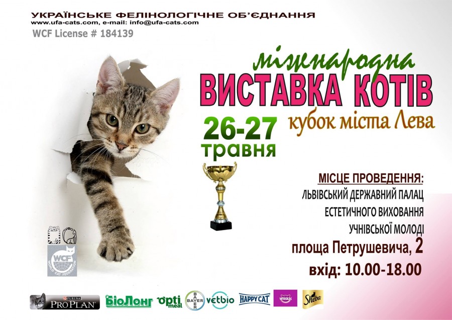 Міжнародна виставка котів "Кубок міста Лева"